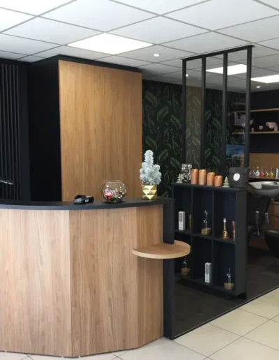 agencement et aménagement d'un salon coiffure à Caen - AC Tendance