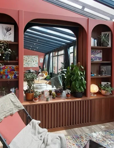 Bibliothèque sur-mesure en bois à Caen - AC Tendance